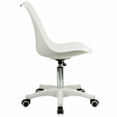 Кресло стул BRABIX "Eames MG-310 PL", пластик белый, экокожа белая, 532926 Кресло стул BRABIX "Eames MG-310 PL", пластик белый, экокожа белая, 532926 - фото 3