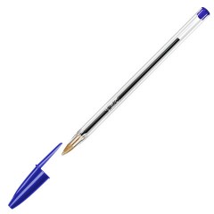 Ручки шариковые BIC "Cristal Original", НАБОР 10 шт., СИНИЕ, узел 1 мм, линия письма 0,32 мм, пакет, 830863 - фото 7