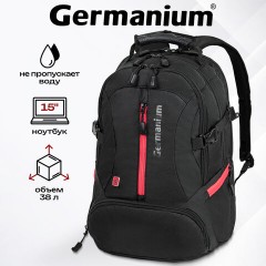 Рюкзак GERMANIUM "S-03" универсальный, с отделением для ноутбука, увеличенный объем, черный, 46х32х26 см, 226949 - фото 14