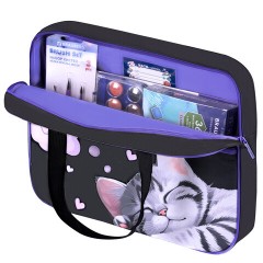 Папка на молнии с ручками BRAUBERG А4, 1 отделение, карман на молнии, 80 мм, "Sleeping kitten", 273309 Папка на молнии с ручками BRAUBERG А4, 1 отделение, карман на молнии, 80 мм, "Sleeping kitten", 273309 - фото 6