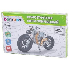 Конструктор металлический "Мотоцикл", с подвижными деталями, 162 элемента, BAMBOX (БАМБОКС), 666364 - фото 9