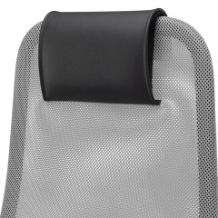 Кресло офисное МЕТТА "SU-B-8" хром, ткань-сетка, сиденье мягкое, светло-серое - фото 10