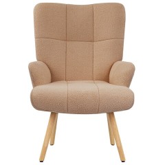Кресло BRABIX "Soft LC-305", фактурная ткань букле (экомех), светло-бежевое, 533147 - фото 2