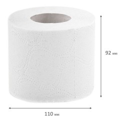 Бумага туалетная бытовая, спайка 8 шт., 3-х слойная (8х15 м), VEIRO Luxoria, белая, 5с38 - фото 7