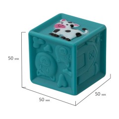 Тактильные кубики, сенсорные игрушки развивающие, ЭКО, 9 штук, BAMBOX BABY (БАМБОКС БЭБИ), 665908 - фото 15