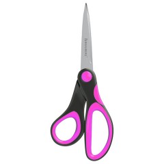 Ножницы BRAUBERG "ULTRA COLOR", 180 мм, эргономичные прорезиненные ручки, ассорти, 274313 - фото 6