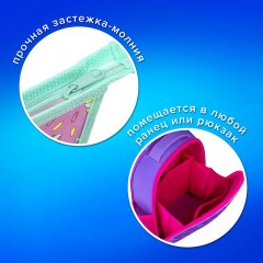 Папка для тетрадей ПИФАГОР А5, 1 отделение, пластик, на молнии, Sweet mood, 272193 Папка для тетрадей ПИФАГОР А5, 1 отделение, пластик, на молнии, Sweet mood, 272193 - фото 8