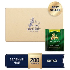 Чай RICHARD "Royal Green" зеленый, 200 пакетиков в конвертах по 2 г, 100183 - фото 5