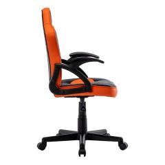 Кресло компьютерное BRABIX "Shark GM-203", экокожа, черное/оранжевое, 532513 Кресло компьютерное BRABIX "Shark GM-203", экокожа, черное/оранжевое, 532513 - фото 2