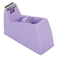 Диспенсер для клейкой ленты шириной до 26 мм, ЛАВАНДОВЫЙ (лента в подарок!), утяжеленный большой, BRAUBERG, 701460 - фото 7