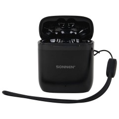 Наушники беспроводные TWS вкладыши с микрофоном, SONNEN EP-BH10B, Bluetooth 5.3, черные, 514122 - фото 13