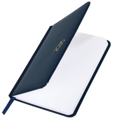 Еженедельник датированный 2026, МАЛЫЙ ФОРМАТ, 95х155 мм, А6, BRAUBERG "Select", балакрон, темно-синий, 117192 - фото 3