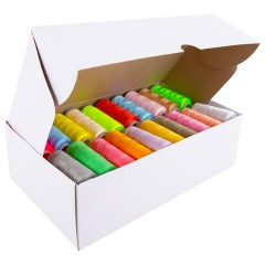 Нитки швейные 40/2, 200 м, полиэстер, НАБОР 60 цветов, DEVELIA (ДЕВЕЛИЯ), 609629 - фото 9