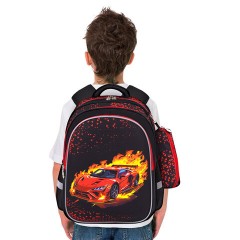 Рюкзак BRAUBERG KIDS MIND с пеналом в комплекте, 2 отделения, "Fiery Road", 40х28х18 см, 273177 Рюкзак BRAUBERG KIDS MIND с пеналом в комплекте, 2 отделения, "Fiery Road", 40х28х18 см, 273177 - фото 8