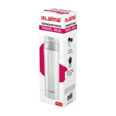 Термокружка 470 мл из нержавеющей стали SUS304, роскошный жемчужный металлик, LAIMA, 608820 - фото 6