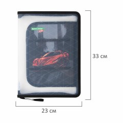 Папка для труда на молнии BRAUBERG KIDS А4, 1 отделение, прозрачная, органайзер, "Red car", 272209 Папка для труда на молнии BRAUBERG KIDS А4, 1 отделение, прозрачная, органайзер, "Red car", 272209 - фото 6