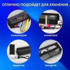 Пенал-тубус BRAUBERG, сетка, 22х5х5 см, черный, 272234 Пенал-тубус BRAUBERG, сетка, 22х5х5 см, черный, 272234 - фото 12