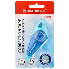 Корректирующая лента BRAUBERG "TRIOS", 5 мм х 8 м, корпус мятно-голубой с подвесом, блистер, 273023 Корректирующая лента BRAUBERG "TRIOS", 5 мм х 8 м, корпус мятно-голубой с подвесом, блистер, 273023 - фото 6