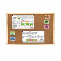 Доска пробковая для объявлений 60х90 см, деревянная рамка, ГАРАНТИЯ 10 ЛЕТ, РОССИЯ, BRAUBERG, 236860 - фото 3