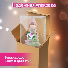 Украшение новогоднее интерьерное, 40 см, дизайн "Девочка-елочка", полиэстер, пенопласт, ЗОЛОТАЯ СКАЗКА, 592566 - фото 13