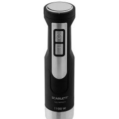 Блендер погружной SCARLETT SC-HB42F61, 1100 Вт, 25 скоростей, 3 насадки, стакан, черный Блендер погружной SCARLETT SC-HB42F61, 1100 Вт, 25 скоростей, 3 насадки, стакан, черный - фото 3