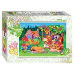 Пазл картонный 54 элемента, "Любимые сказки", АССОРТИ, поле 18х13,5 см, STEP PUZZLE - фото 8
