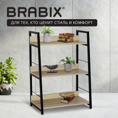 Стеллаж на металлокаркасе BRABIX "LOFT SH-002", 600х350х845 мм, цвет дуб натуральный, 641233 - фото 10