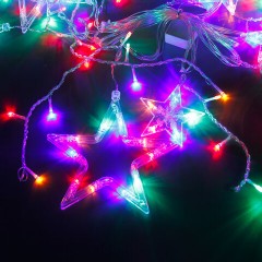 Электрогирлянда-занавес комнатная "Звезды" 3х1 м, 138 LED, мультицветная, 220 V, ЗОЛОТАЯ СКАЗКА, 591339 Электрогирлянда-занавес комнатная "Звезды" 3х1 м, 138 LED, мультицветная, 220 V, ЗОЛОТАЯ СКАЗКА, 591339 - фото 6
