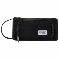 Пенал-косметичка BRAUBERG с ручкой, 1 откидная планка, полиэстер, 22x10х8 см, Black, 272339 - фото 2