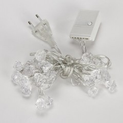 Электрогирлянда-нить комнатная "Бриллианты" 3 м, 30 LED, мультицветная, 220 V, ЗОЛОТАЯ СКАЗКА, 591269 - фото 3