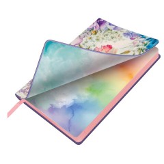 Ежедневник датированный 2027, А5, 138x213 мм, BRAUBERG "Vista", под кожу, гибкий, "Floral Fantasy", 117990 - фото 3