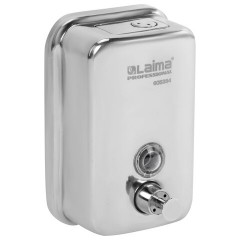 Дозатор для жидкого мыла LAIMA PROFESSIONAL INOX (гарантия 3 года), 0,5 л, нержавеющая сталь, зеркальный, 605394 - фото 4