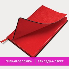 Ежедневник недатированный А5 (138х213 мм) BRAUBERG "Stylish", кожзам, гибкий, 160 л., красный, 111865 Ежедневник недатированный А5 (138х213 мм) BRAUBERG "Stylish", кожзам, гибкий, 160 л., красный, 111865 - фото 14