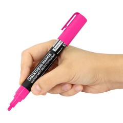 Маркер меловой CHALK LIQUID MARKER, РОЗОВЫЙ, 3 мм, стираемый, BRAUBERG "CHALK", 152586 - фото 10