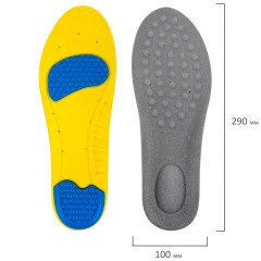 Стельки для обуви с ПЯТОЧНЫМ АМОРТИЗАТОРОМ, материал PU PRO, размер RU 41-44 / EU 42-45, с линиями выреза, SHEGRA (ШЕГРА), 700770 - фото 8