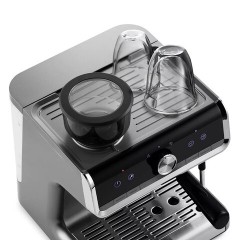 Кофейная станция KITFORT КТ-789, 1550 Вт, объем 2,8 л, для зерен 250 г, ручной капучинатор, серая - фото 4