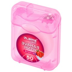 Зубная нить вощеная 50 м, мягкая забота о деснах, ВКУС КЛУБНИКИ, LAIMA DENT, 609415 - фото 3