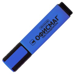 Текстовыделитель ОФИСМАГ, ГОЛУБОЙ, линия 1-5 мм, 151208 - фото 3