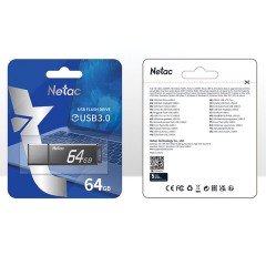 Флеш-диск 64 GB NETAC U351, USB 3.0, черный, NT03U351N-064G-30BK Флеш-диск 64 GB NETAC U351, USB 3.0, черный, NT03U351N-064G-30BK - фото 3