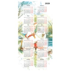 Календарь настенный перекидной 2027 г., BRAUBERG, 12 листов, 28,5х57 см, "Год козы", 118415 - фото 17