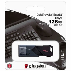 Флеш-диск 128 GB KINGSTON DataTraveler Exodia Onyx, разъем USB 3.2, черный, DTXON/128GB Флеш-диск 128 GB KINGSTON DataTraveler Exodia Onyx, разъем USB 3.2, черный, DTXON/128GB - фото 3