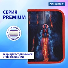 Пенал BRAUBERG с наполнением, 1 отделение, 1 откидная планка, 24 предмета, 21х14 см, "Foggy car", 273533 - фото 11