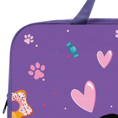 Папка на молнии с ручками BRAUBERG KIDS А4, 1 отделение, полиэстер, 80 мм, "Сладкоежка", 272120 - фото 5
