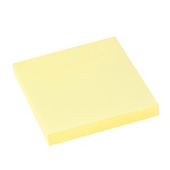 Блок самоклеящийся (стикеры) Z-сложения, BRAUBERG ZigZag, 76х76 мм, 100 л., желтый, для диспенсера, 116681 - фото 2