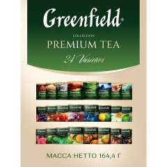 Чай GREENFIELD "Premium Tea Collecton" ассорти 24 вкусов, НАБОР 96 пакетиков, 1970-08 Чай GREENFIELD "Premium Tea Collecton" ассорти 24 вкусов, НАБОР 96 пакетиков, 1970-08 - фото 3