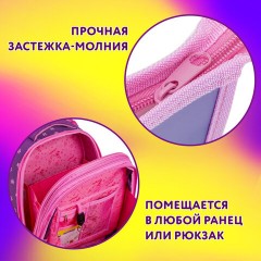 Папка для тетрадей ЮНЛАНДИЯ А4, 1 отделение, пластик, на молнии, "Anime hugs", 272138 Папка для тетрадей ЮНЛАНДИЯ А4, 1 отделение, пластик, на молнии, "Anime hugs", 272138 - фото 8