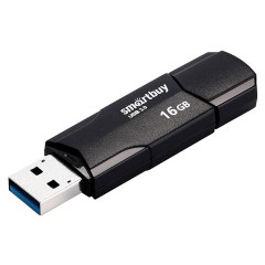 Флеш-диск 16 GB SMARTBUY Clue USB 2.0, черный, SB16GBCLU-K Флеш-диск 16 GB SMARTBUY Clue USB 2.0, черный, SB16GBCLU-K - фото 3