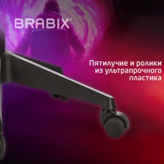 Кресло компьютерное BRABIX "Forcer GM-127", 2 подушки, ткань, розовое/серое, 533215 - фото 15