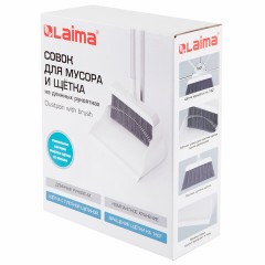Совок для мусора + щетка на длинных рукоятках, 81 см, бело-серый, разборный, LAIMA, 608953 Совок для мусора + щетка на длинных рукоятках, 81 см, бело-серый, разборный, LAIMA, 608953 - фото 9