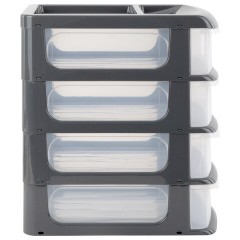 Бокс универсальный большой, 4 выдвижные секции, 37,6х25х35,5 см, М2768 - фото 5